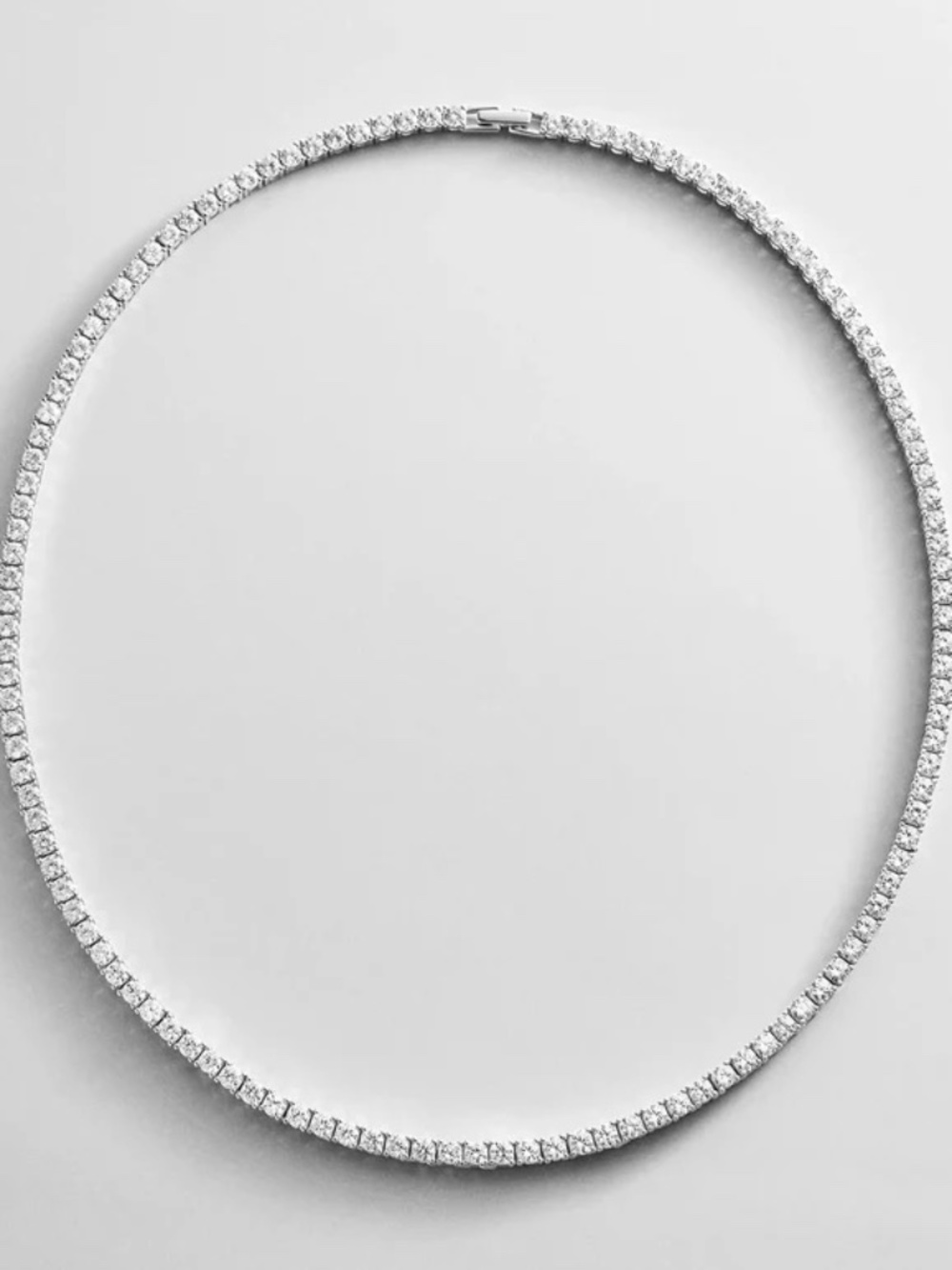 Baublebar Billie Sterling Silver Tennis Necklace NEW 3mm 17in